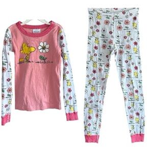 Hanna Andersson size 130 (8) Snoopy Woodstock pajamas